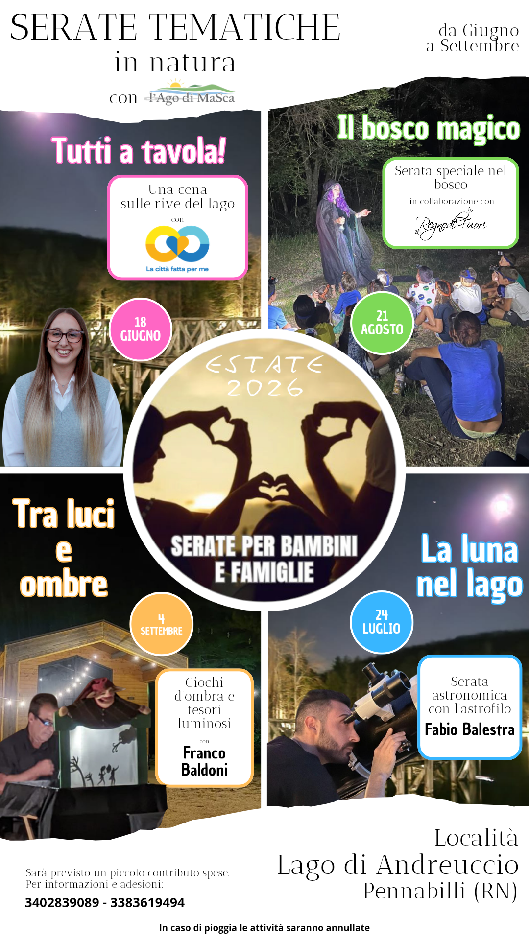 Una cena sulle rive del lago